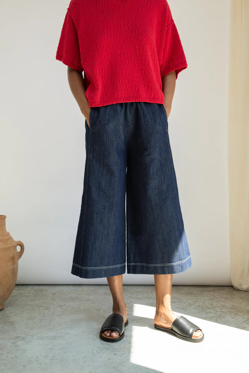 Beaumont Organic Nicole-Leigh Cotton Denim Trousers - Indigo