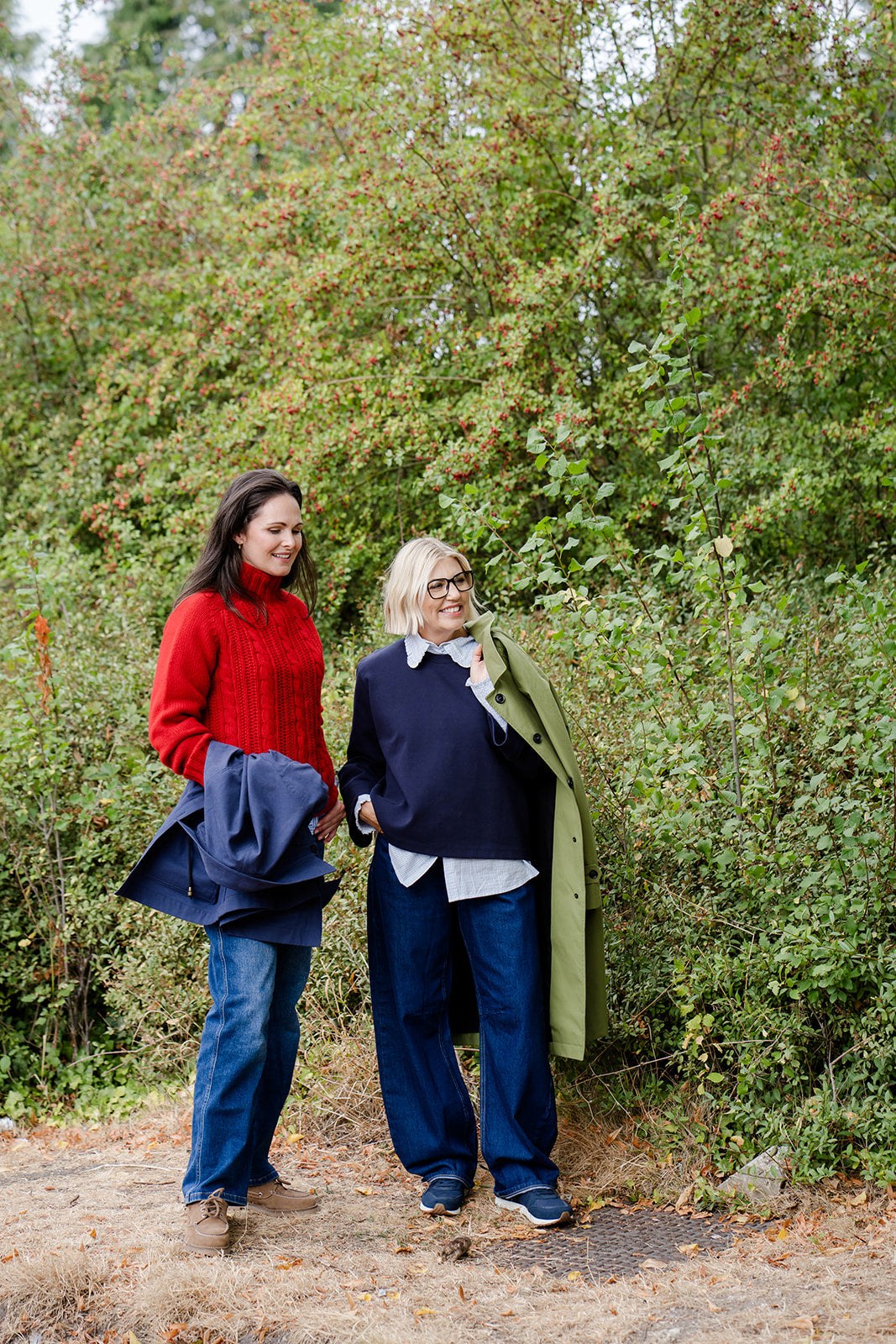 Pod & Pip Wide Sleeve Sweatshirt Top Navy - Coming Soon