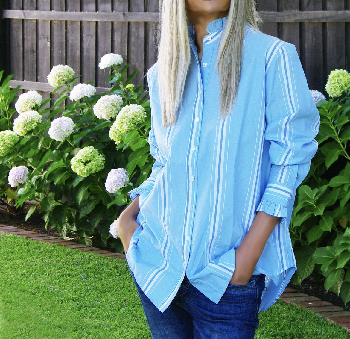 Maple Blue Stripe Shirt