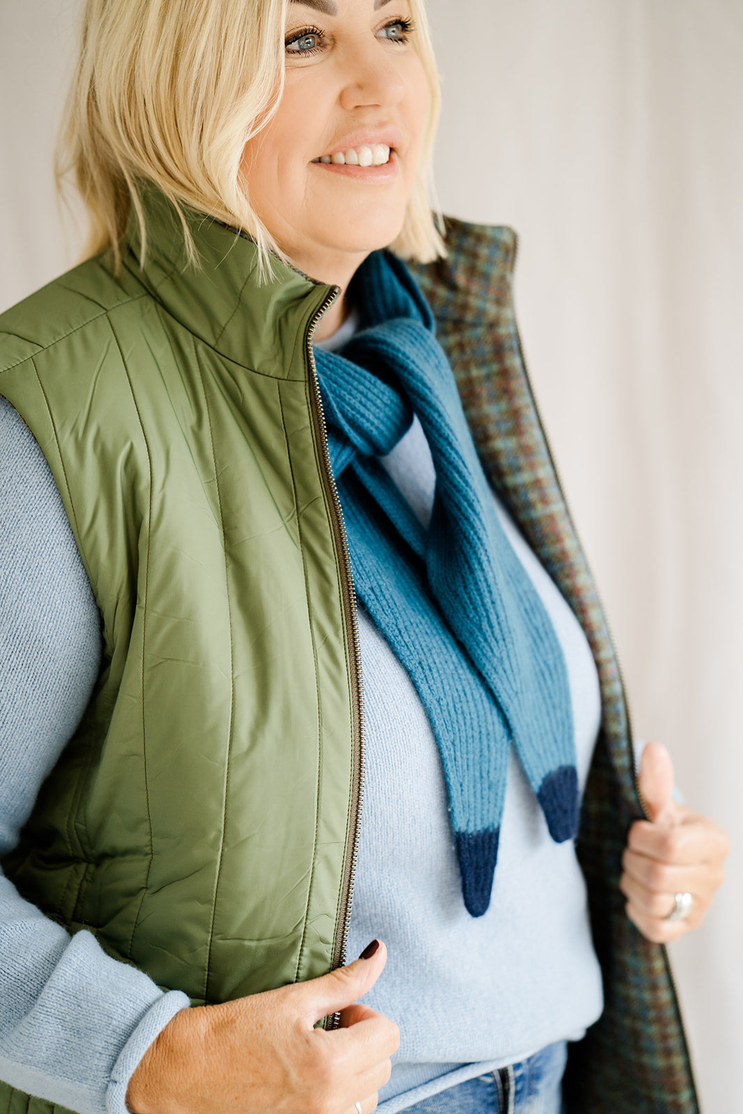 Check Reversible Gilet