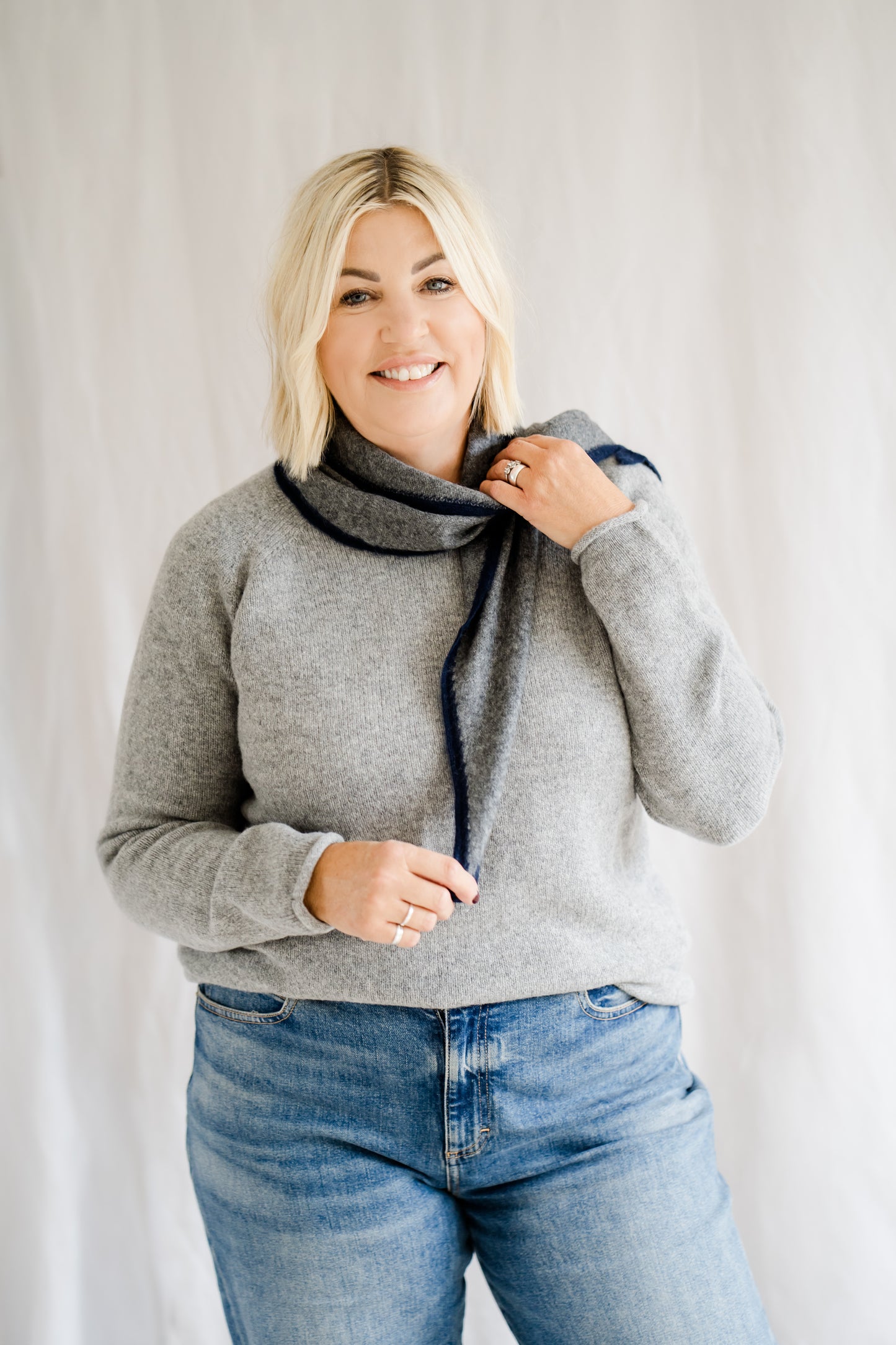 Pod & Pip Tunic Jumper Grey