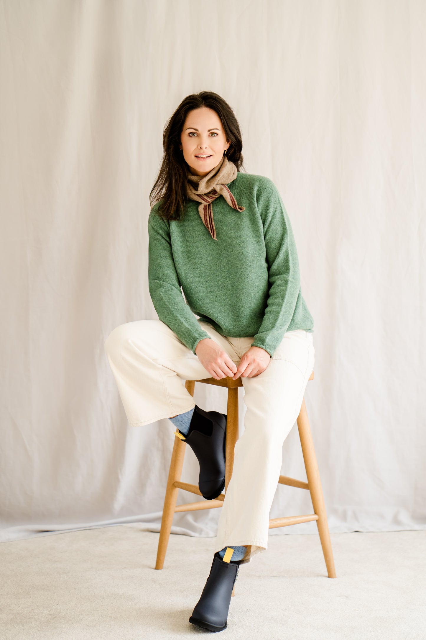 Cashmere Spindle Scarf Mocha