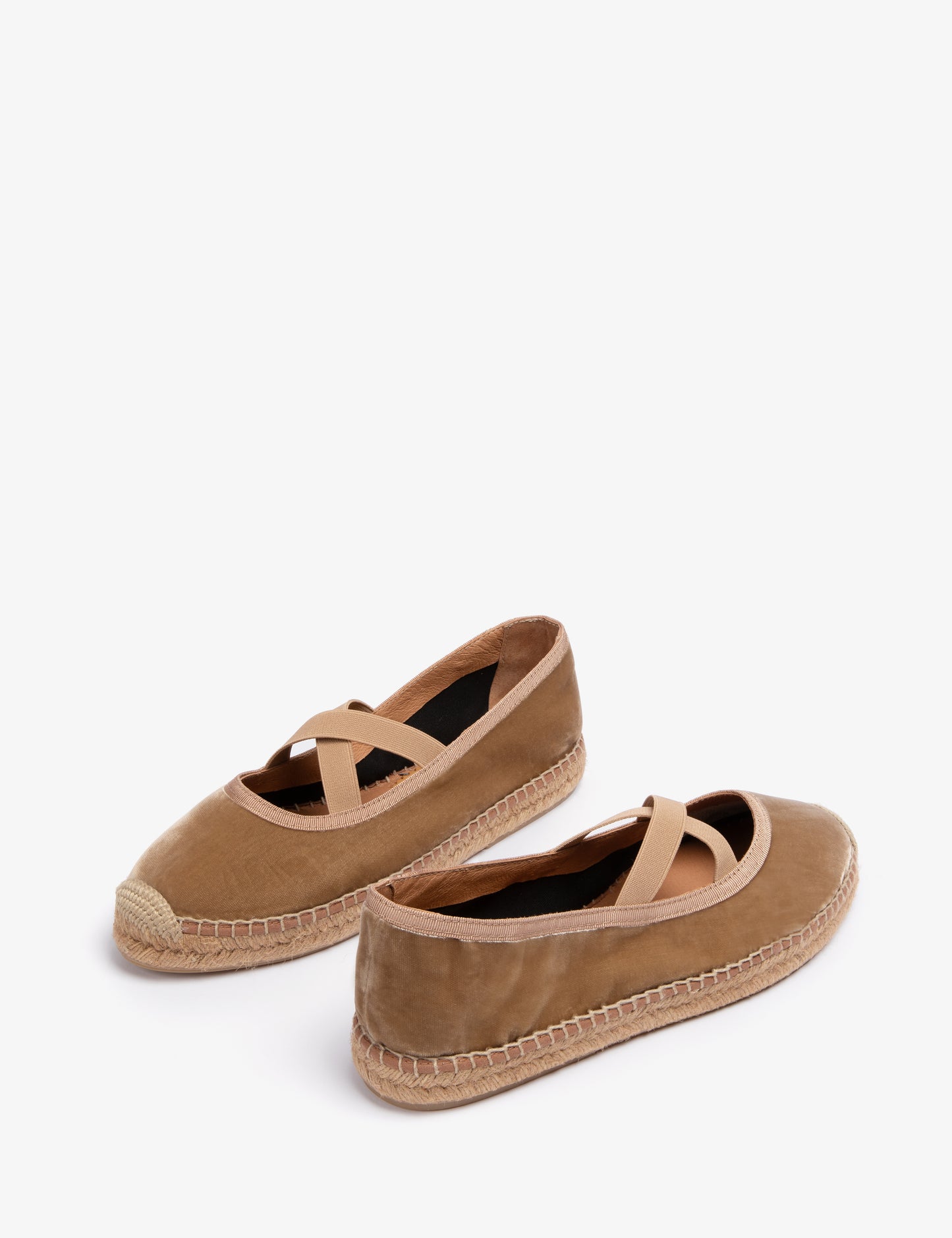 Penelope Chilvers Chico velvet Espadrille - Honey