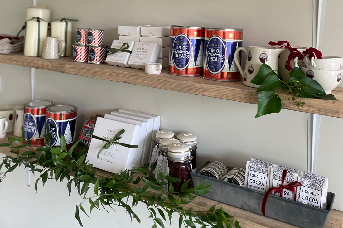 A range of Pod & Pip's christmas products, perfecting for shopping with small businesses.