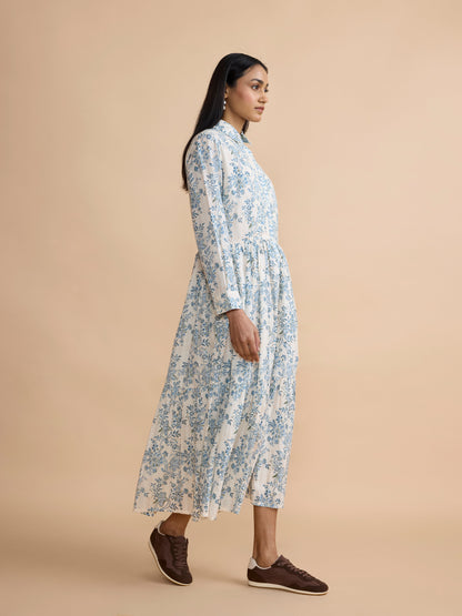 Daydress Dakota Dress in Blue Chintz Trail