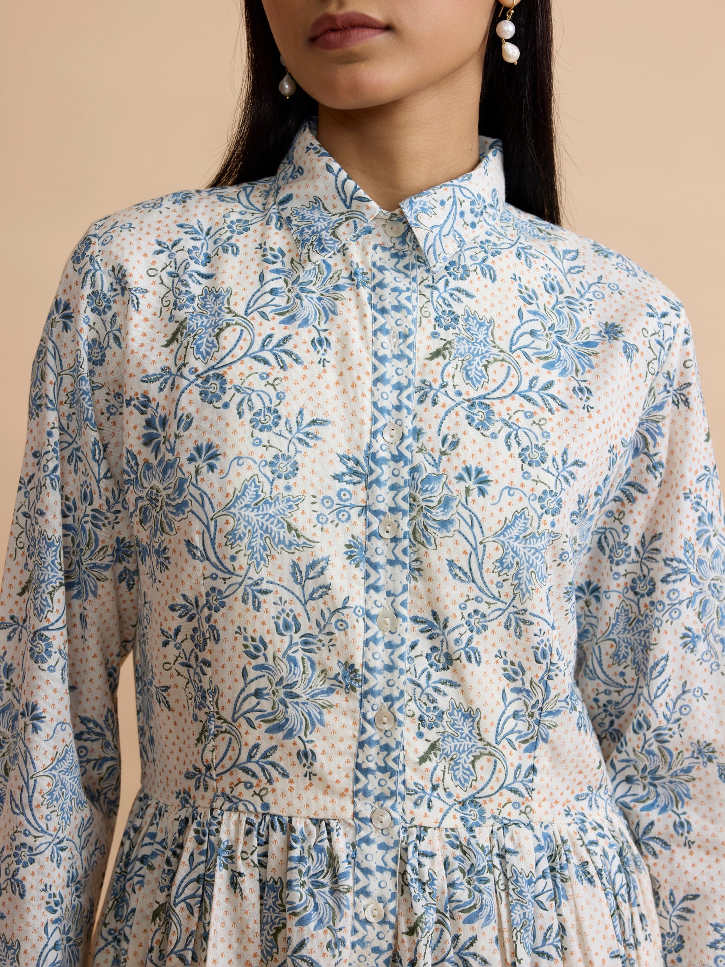 Daydress Dakota Dress in Blue Chintz Trail