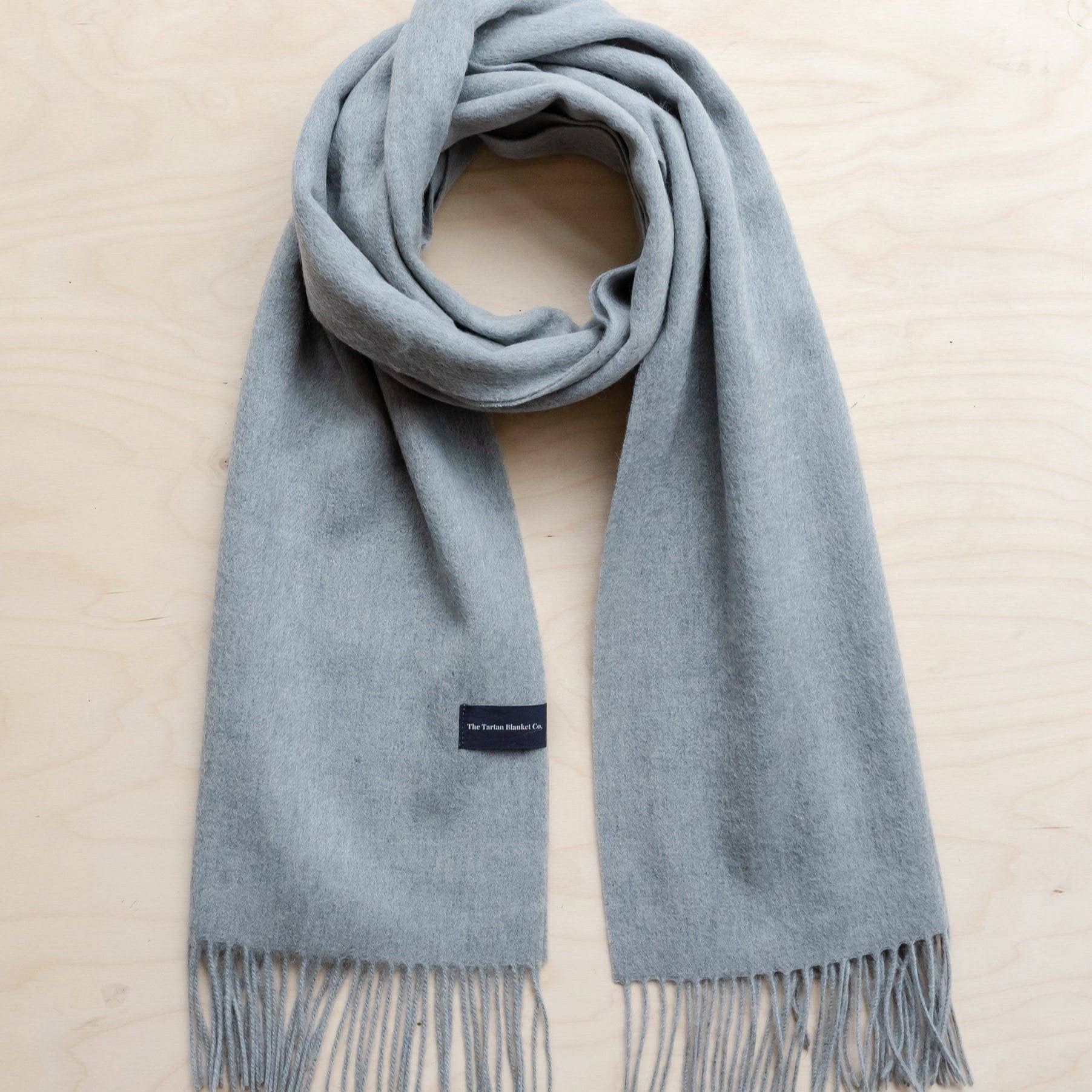 Lambswool Oversized Scarf Light Grey