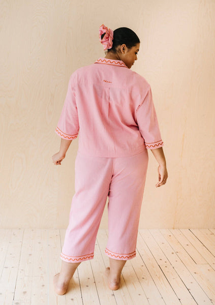 Pink Pyjamas Cotton & Linen