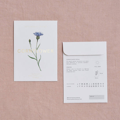 Cornflower Blue Seed Packet