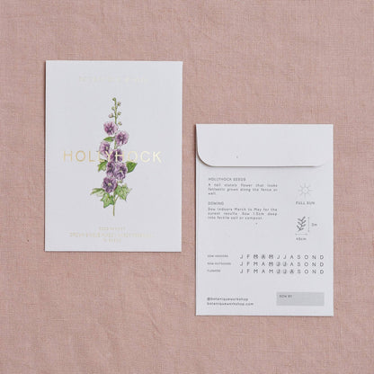 Hollyhock Seed Packet