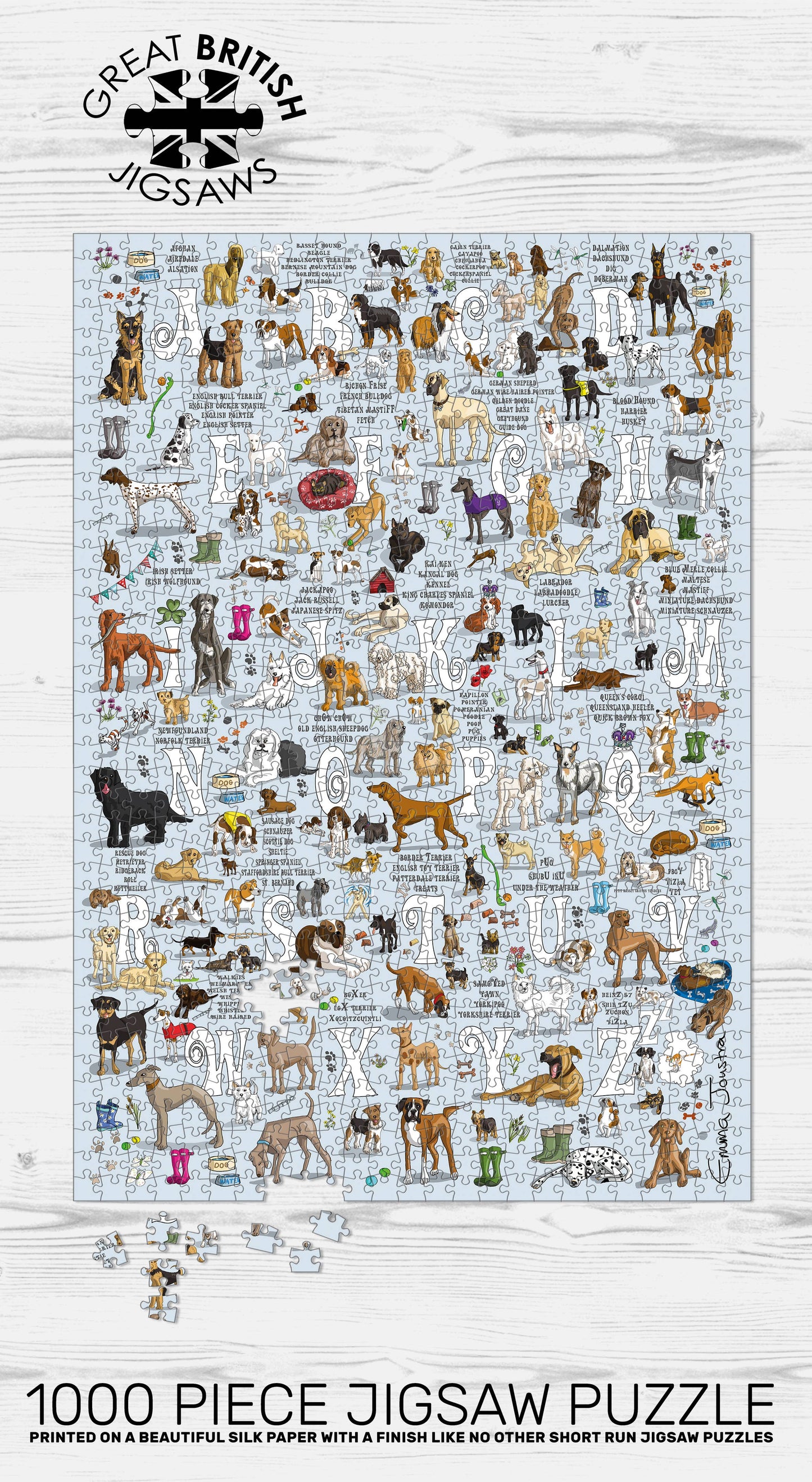 DOGS A-Z - Emma Joustra Jigsaw Puzzle