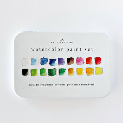 Watercolor Paint Set (18 colours with brush)