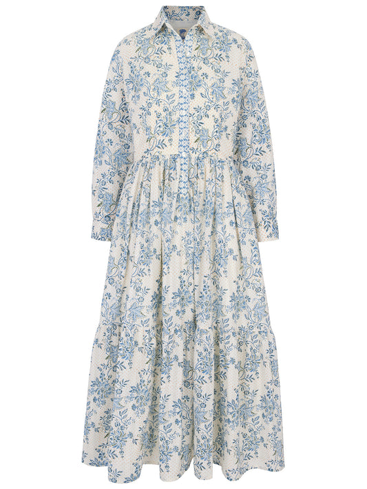 Daydress Dakota Dress in Blue Chintz Trail