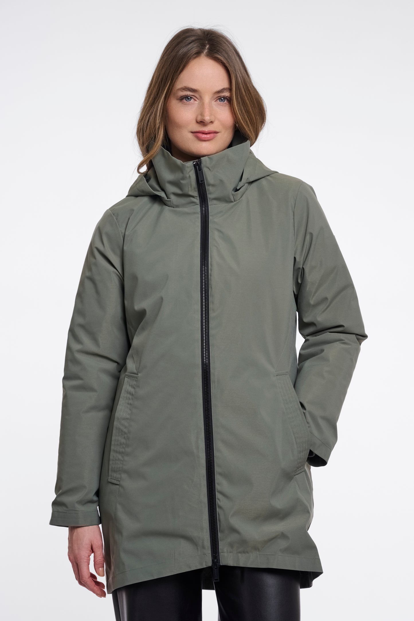 Rino + Pelle Amey Hooded coat with detachable padded jacket