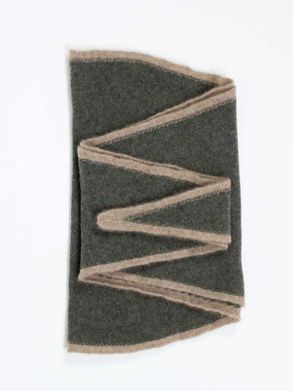 Cashmere Spindle Scarf Forest Green