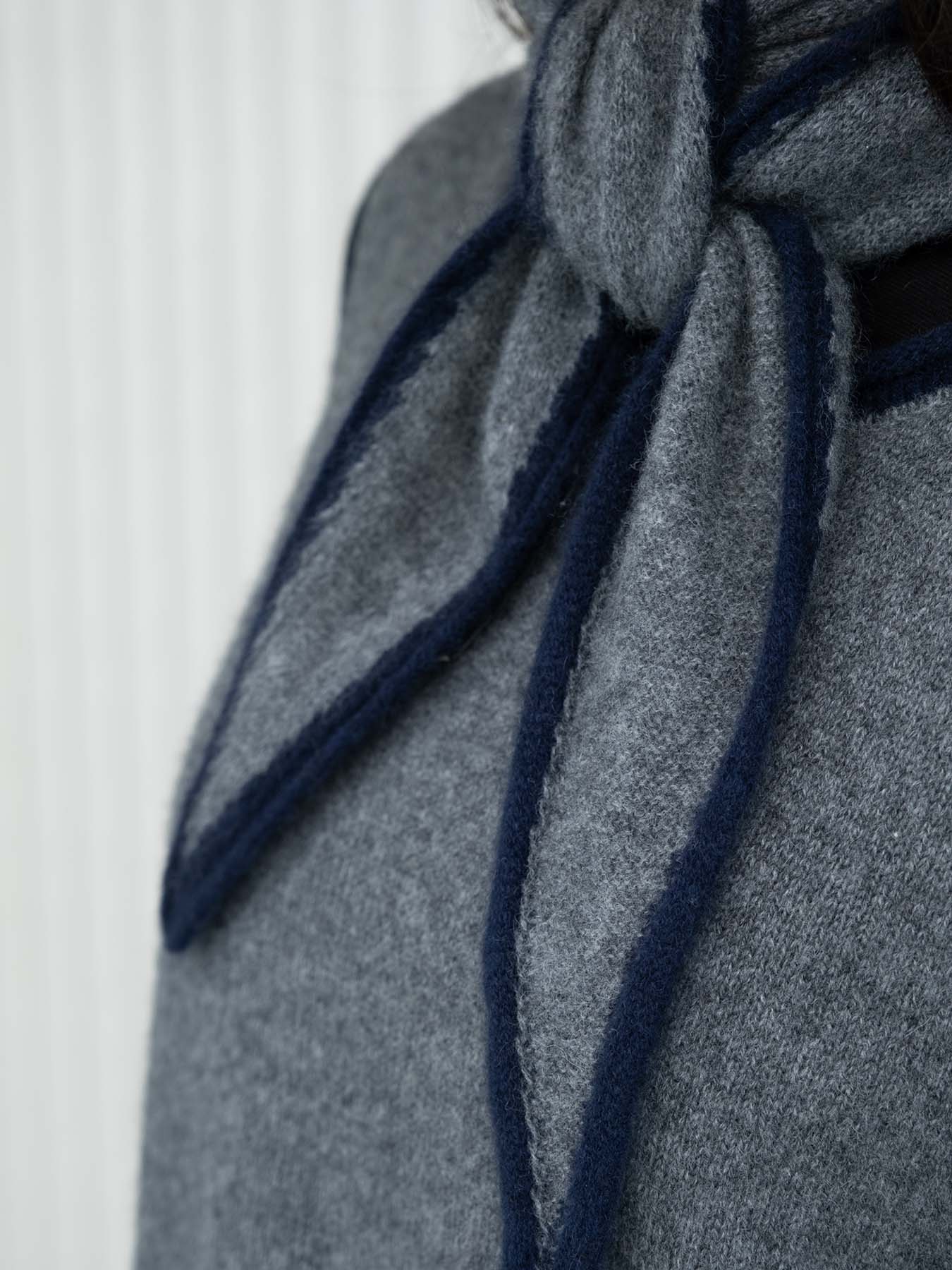 Cashmere Spindle Scarf Grey
