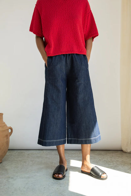 Beaumont Organic Nicole-Leigh Cotton Denim Trousers - Indigo