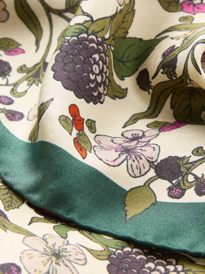 Becksondergaard Autumn Blackberry Silk Scarf