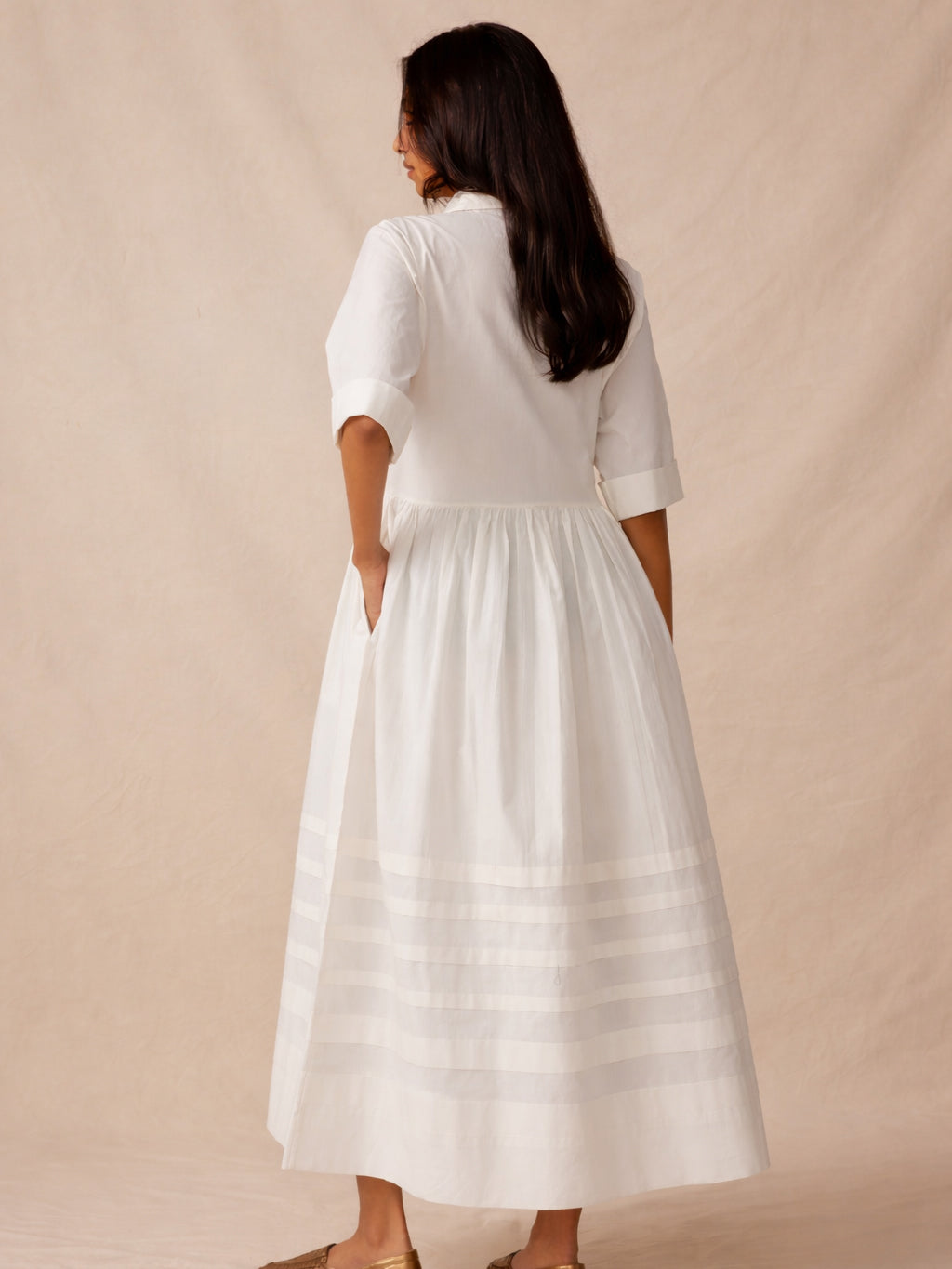 Daydress Pascale Dress - Ivory White