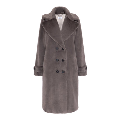 Faux Fur Kelly Trench Coat
