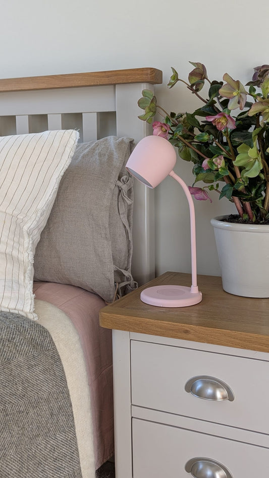 Ellie Lamp Dusty Rose