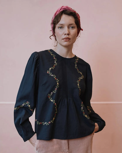 Emile & Ida Estelle Blouse Carbon