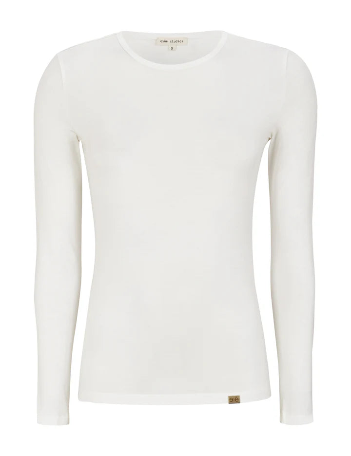 Long Sleeve Base Top White