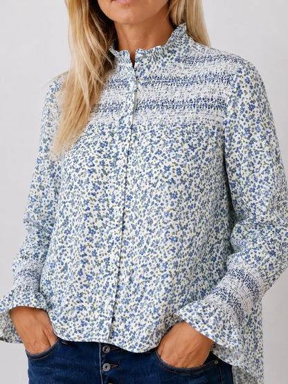 Evie Ditsy Floral Shirt Pink - Coming Soon
