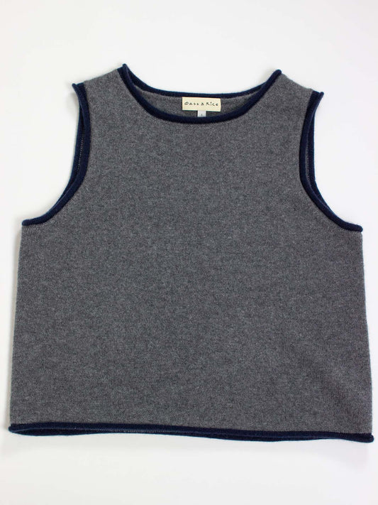 Organic Cashmere Tank Top Grey