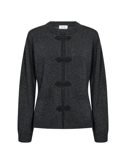 Leveté Cardigan Charcoal Grey