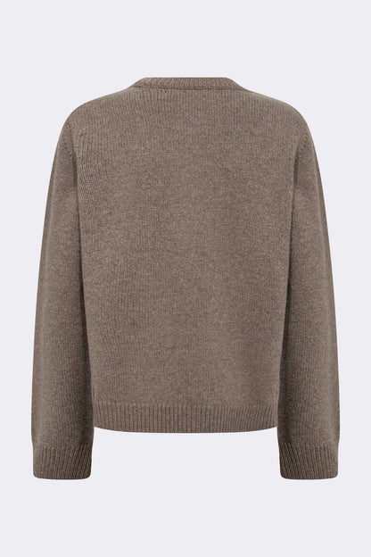 Leveté Room Light Brown Merino Cardigan