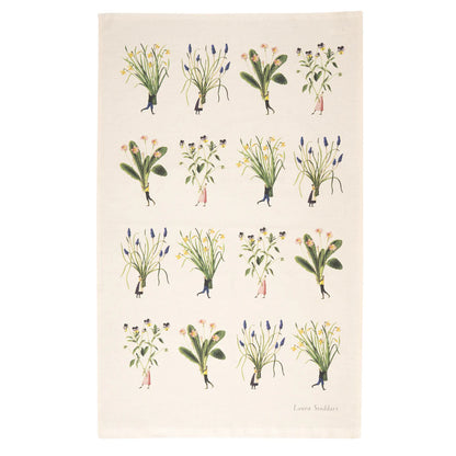 Spring Flowers Tea Towel Multi