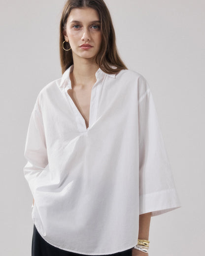 Hartford’s Poplin Shirt - Cola White