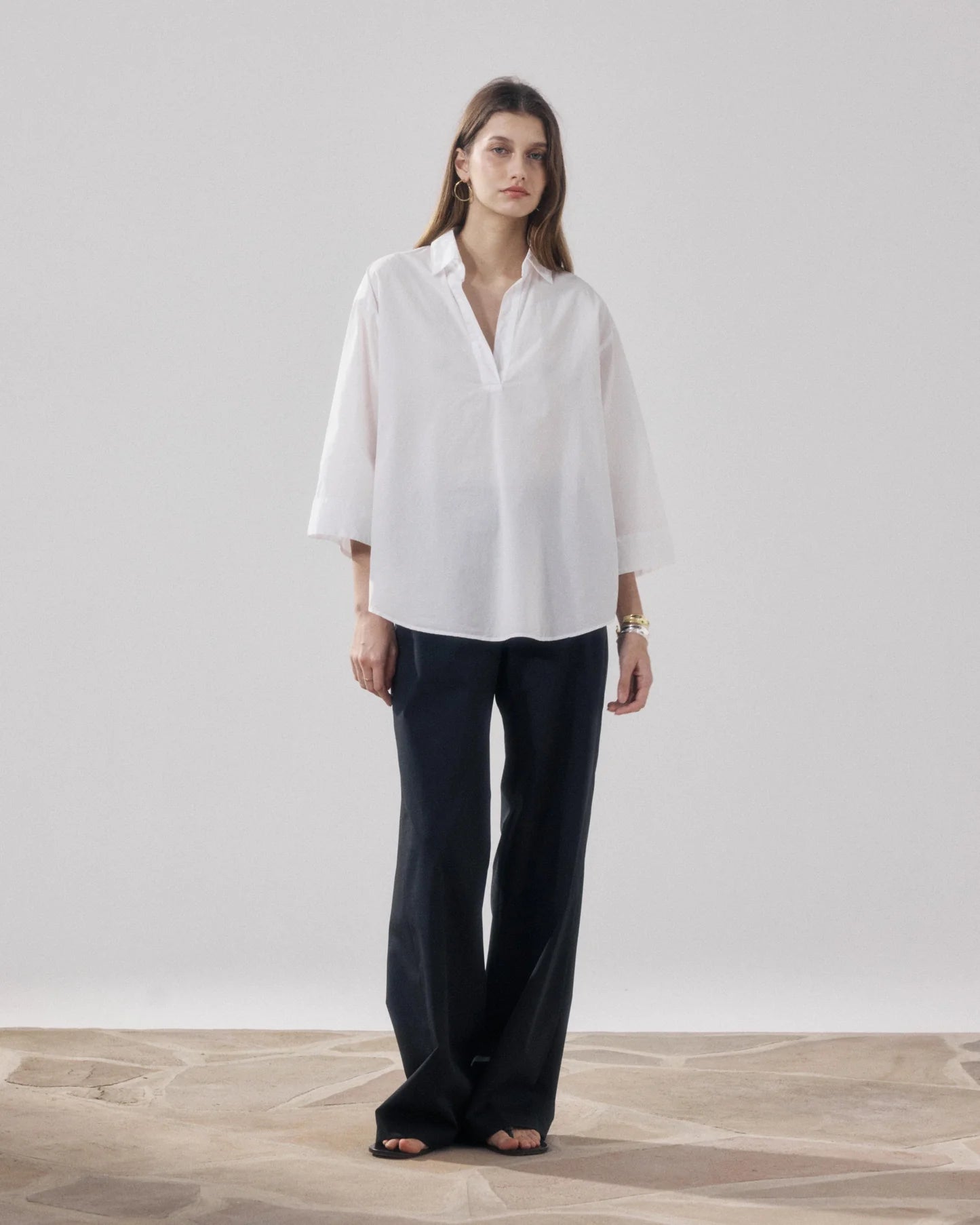 Hartford’s Poplin Shirt - Cola White