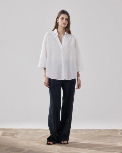 Hartford’s Poplin Shirt - Cola White