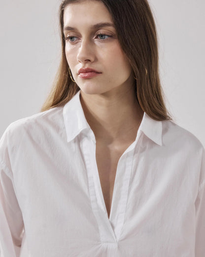 Hartford’s Poplin Shirt - Cola White