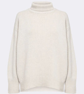 Levete Room Perle Roll Neck Jumper Cream