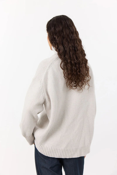 Levete Room Perle Roll Neck Jumper Cream