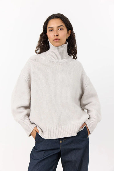 Levete Room Perle Roll Neck Jumper Cream