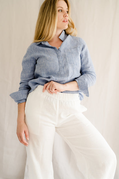 Linen Trousers White