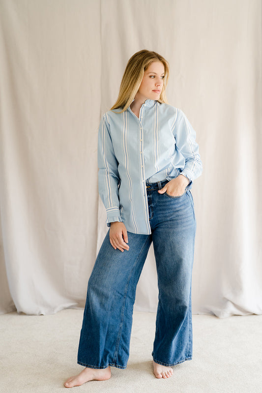 Maple Blue Stripe Shirt