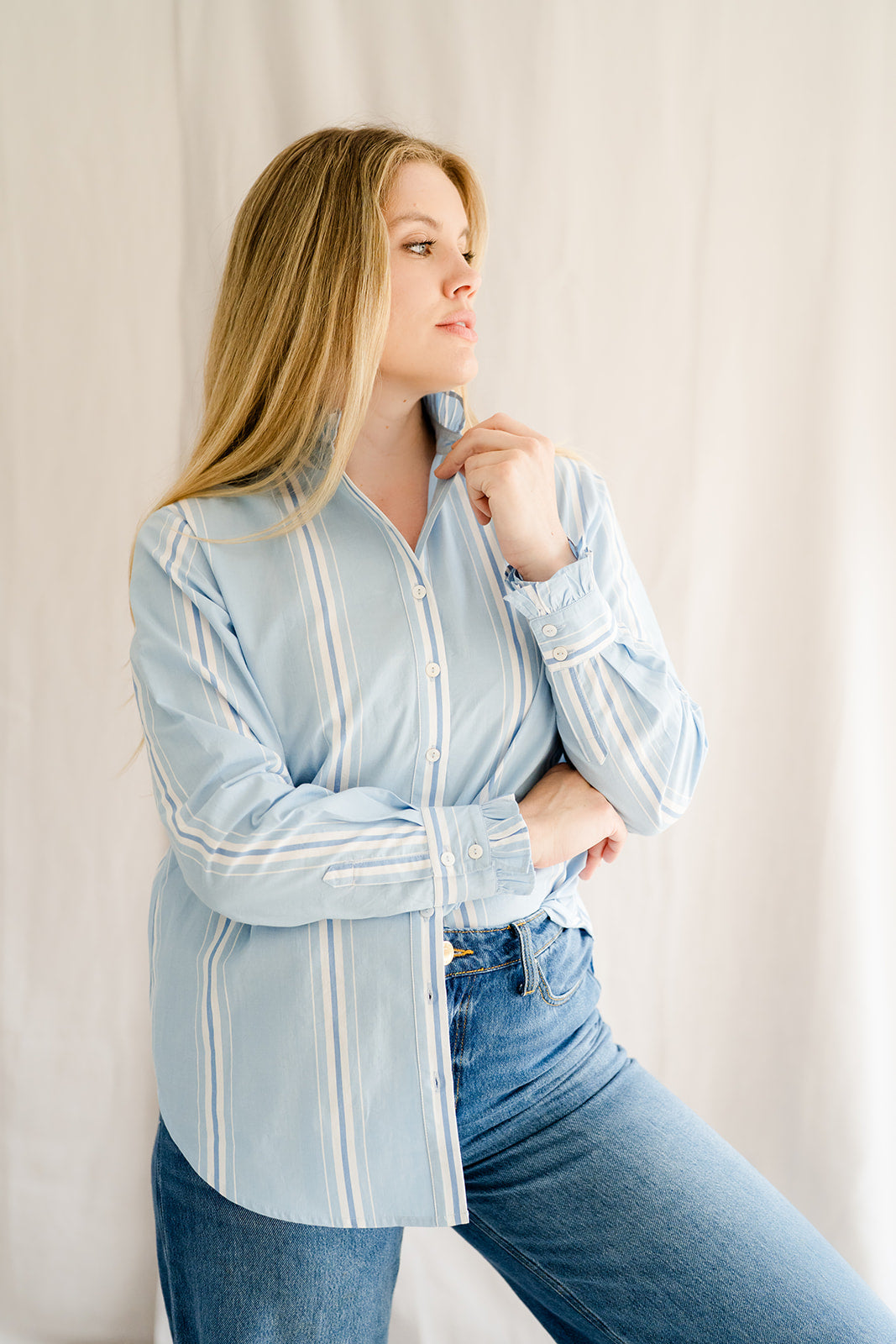 Maple Blue Stripe Shirt