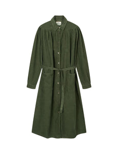 Mads Norgaard Cord Dress Green