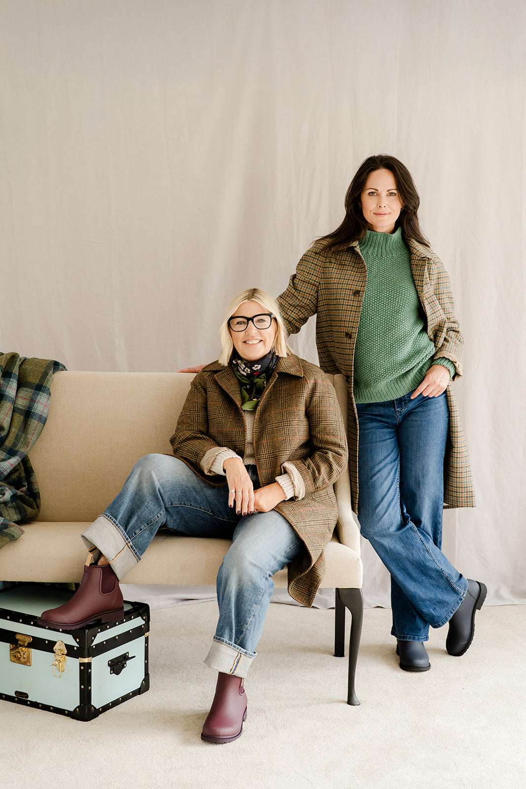 Pod & Pip Funnel Neck Jumper Green