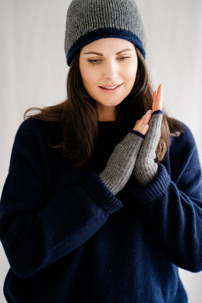 Cashmere Beanie Grey