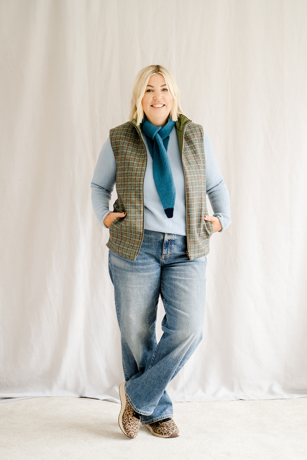 Check Reversible Gilet