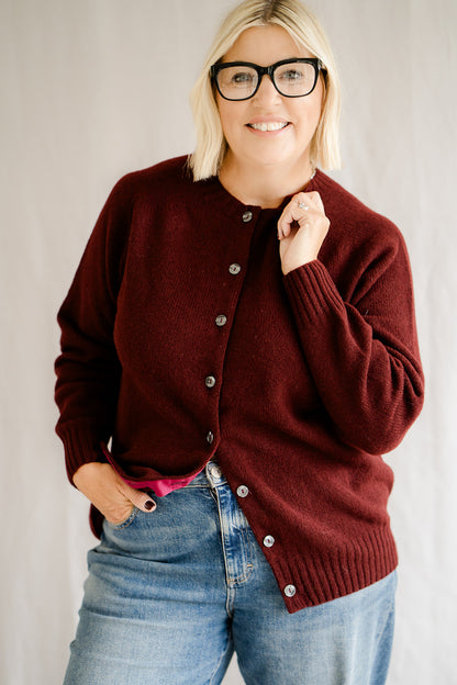 Button Cardigan Port