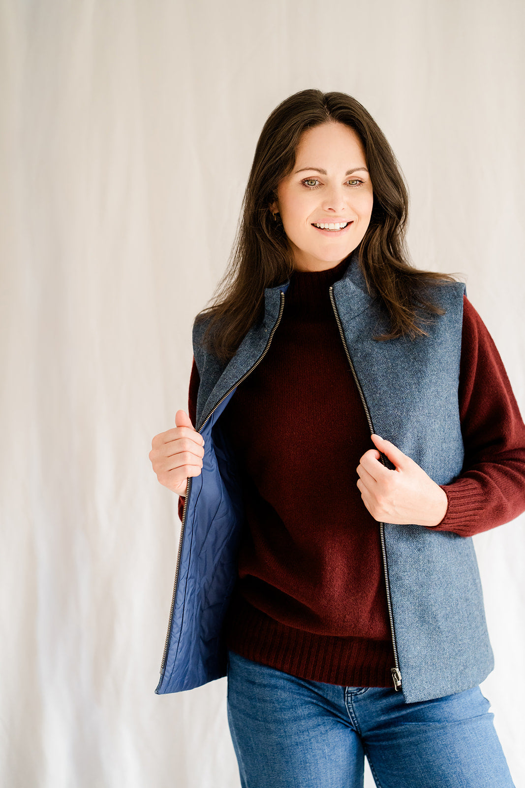 Blue Reversible Gilet