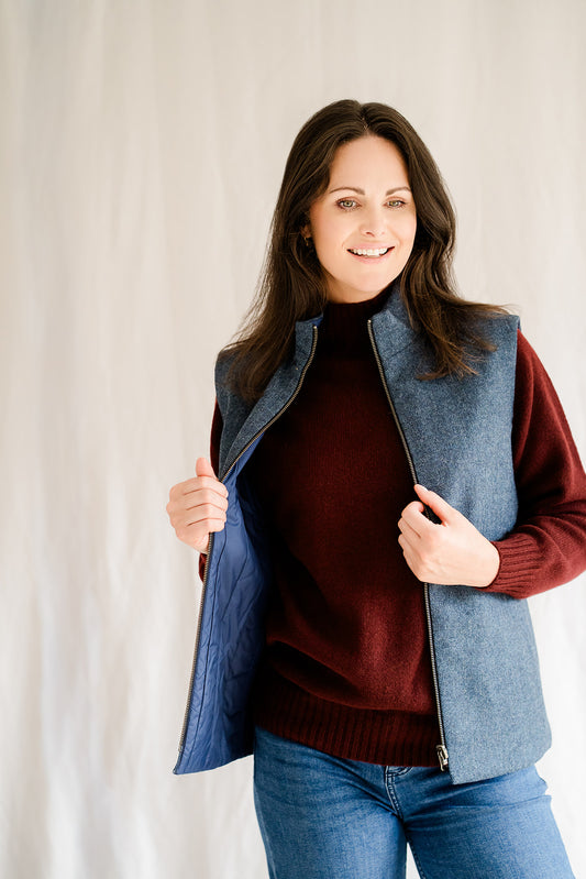 Blue Reversible Gilet