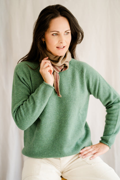 Cashmere Spindle Scarf Mocha